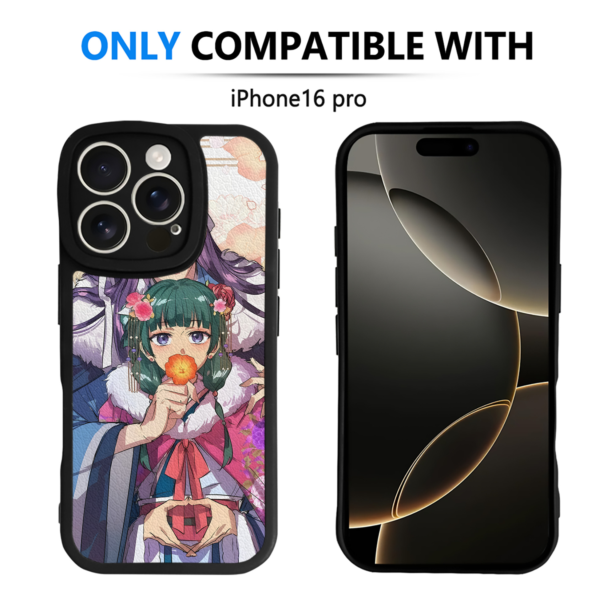 （画像用） 薬屋のひとりごと The Apothecary Diaries 【iPhone 16シリーズ対応】シリコンスマホケース（レザー調） 材質：シリコン